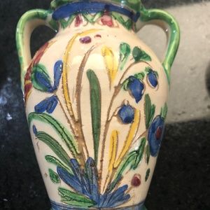 Small hand painted Italian vase